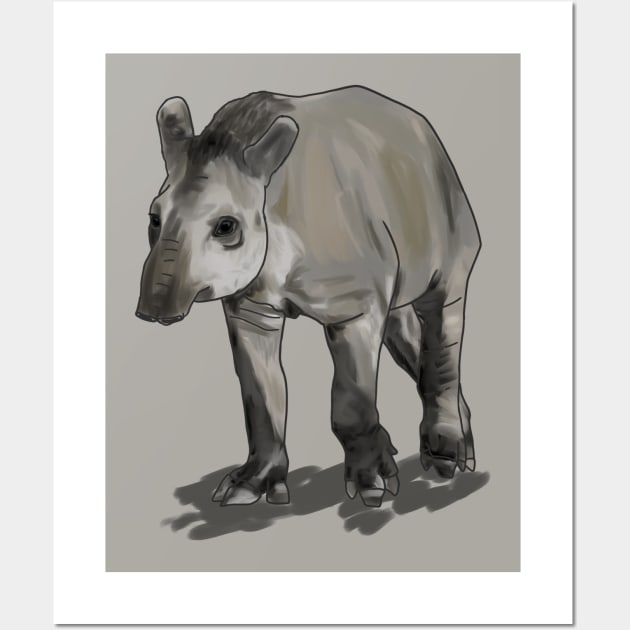 Brazilian Tapir (Tapirus terrestris) Wall Art by wrsartist